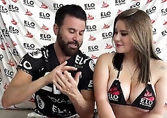 Ingrid Arias heats up the pre-game festivities in Santiago, Chile