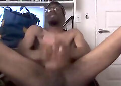Dildo milks my large dong