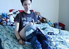 Solo Masturbation 2 Trans Guy + Hitachi - Braden Kink - EroThots