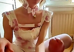 CDpasquall  Cute Russian Sissy, daddy fucks her until she cums