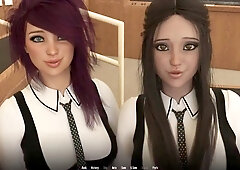 College cutie enjoys animated POV sex adventure in university setting