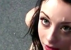 Slutty Honey Gets Sperm Load On Her Face Sucking All The Lov