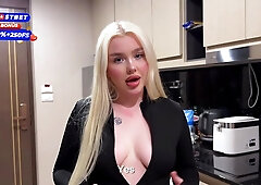 Naughty Maid Sucks His Cock Loudly Then Screams Out For His Jealous Wife