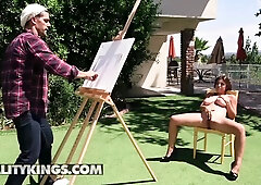 Reality Kings - Tantalizing Model Ella Knox Has Her Twat Banged By Artist Ramon Nomar