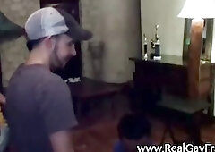 Naked frat dudes at hazing party