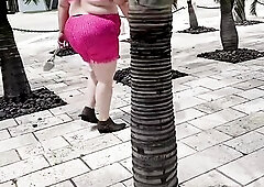 Stud at the park couldn’t resist my large white butt - big beautiful woman ssbbw, chunky booty, Biggest booty, overweight angel peeing