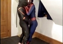 Bootlessly, mask, huge cock