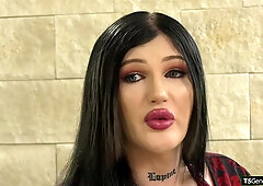 Tgirl sugarbaby Nicole Korsakova analed by black sugardaddy