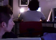 Beautiful Oriental babe restrained and pumped full of dick