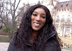 Salacious ebony fitness gal exciting xxx video