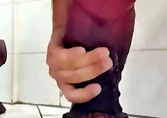 Guy Getting Fucked By Two Monstrously Large Dildos