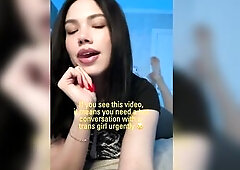 Red nails brush her lips as this babe leans close