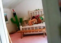 Redhead wench with worthy melons licks the snatch of her sexually excited blond ally on the couch
