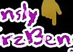 Femboy playing with toy cums on his shirt