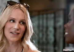 Shemale Olivia Would gets a booty call from ebony Ana Foxxx