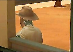 SIMS 4 - Cowboy Gets Fucked By Sheriff And An Older Man