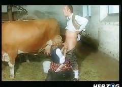 Milking The Cow And Then The Farmer!