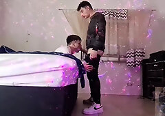 Gay Boys Smoke, Kisses, Blowjob And Bareback Assfuck