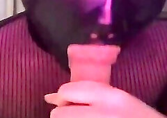 Chinese sissy Deepthroat training