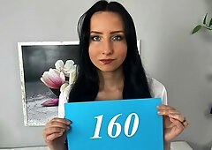 Amazing brunette fucked in photo shoot