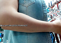 Kink, public flashing, skirt no panties