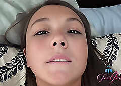 Sweet an innocent amateur Mira Monroe gets pussy licked, blowjob, and fucked