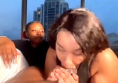 Hot black trio concupiscent wife and ally banging bbc