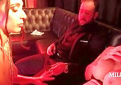 Bare Dance Off At A Disrobe Club - Kayla Paige, Aria Sloane, Chad White