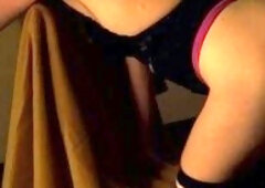 Thick Blond Drilled from Behind & Creampied in the Basement