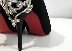 Sissy Crossdresser Wife Bought Shoes and Nylons