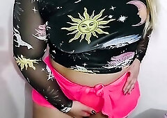 My stepmother shows me her cute booty and fleshy snatch during the time that Daddy prepares dinner