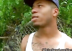 Nasty thug eats dick