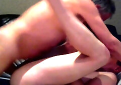 Daddy fucks his boy, [censored] in thight ass, bareback 2.0