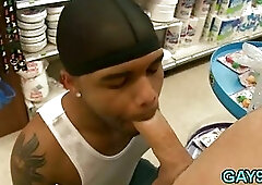 Interracial fun of gays