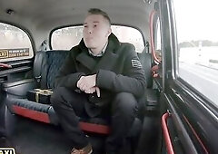 Female Fake Taxi This Guy cums three times when that guy bangs Sofia Lee in a taxi