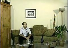 Naughty Tranny Serving Guy Erect Cock