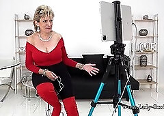 Lady Sonia's busty bimbo milf tit wank JOI with a big tit twist