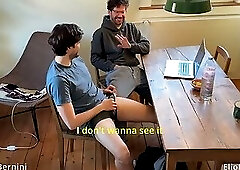 I show my gay friend straight porn, he was more interested in me!