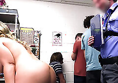 Perv Mall Officer Fucks Thick Milf in Front of Her Stepsons and Asks Them to Fuck Her Too - Liftermilf