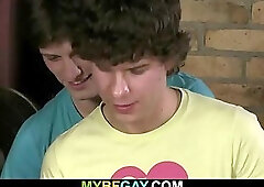 She caught him in the act!