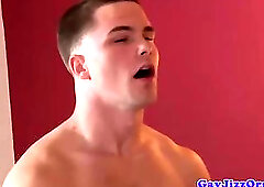 Muscled gay hunks loving orgy fuck