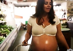 Preggo Maxine Holloway has ardent sex in public with Mickey Mod