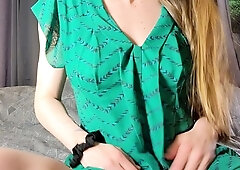 Savannah lovely amateur blonde woman toying