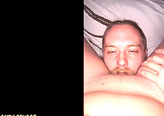 Female POV riding his bearded face until squirting orgasm