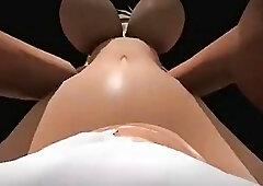 Point of view watching futanari thrusting their cocks and cumming