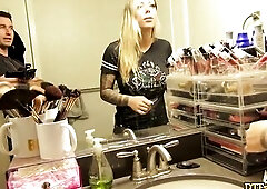 DTFsluts - Breasty Golden-Haired Tattooed PAWG Karma Rx Banged hard by BWC