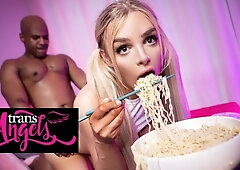 Angellica Good Gets Distracted When Doing A Mukbang By Papi Santiagos Cock