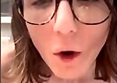 Skinny glasses JOI countdown naughty!