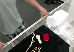 Straight pawnee blown on for cash in pawnshop