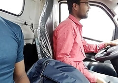 College stud gets frisky with a driver in the woods for an unforgettable gay adventure!